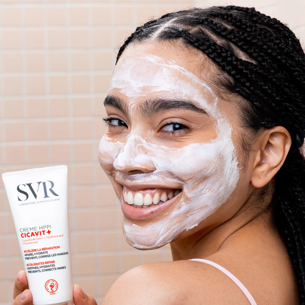 SVR Cicavit+ Creme HPPI Curcuma Derivative + Hyaluronic Acid + Niacinamide - 100ml | اس في ار كريم متعدد الاستخدامات - 100مل