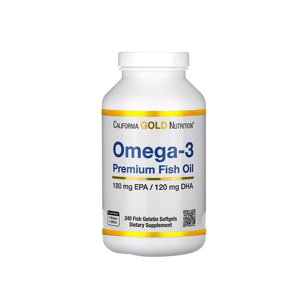 مكمل California Gold Nutrition Omega-3 Premium Fish Oil (زيت السمك الممتاز أوميغا-
