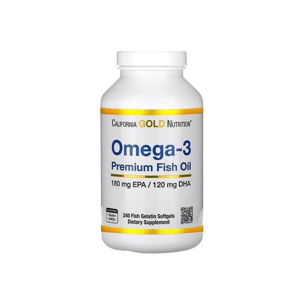 مكمل California Gold Nutrition Omega-3 Premium Fish Oil (زيت السمك الممتاز أوميغا-