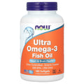 مكمل غذائي Ultra Omega-3 Fish Oil من إنتاج شركة NOW Foods.