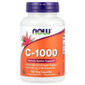 مكمل NOW Foods Vitamin C-1000، وهو مكمل غذائي يحتوي على 1000 ملغ من فيتامين ج (حمض الأسكوربيك