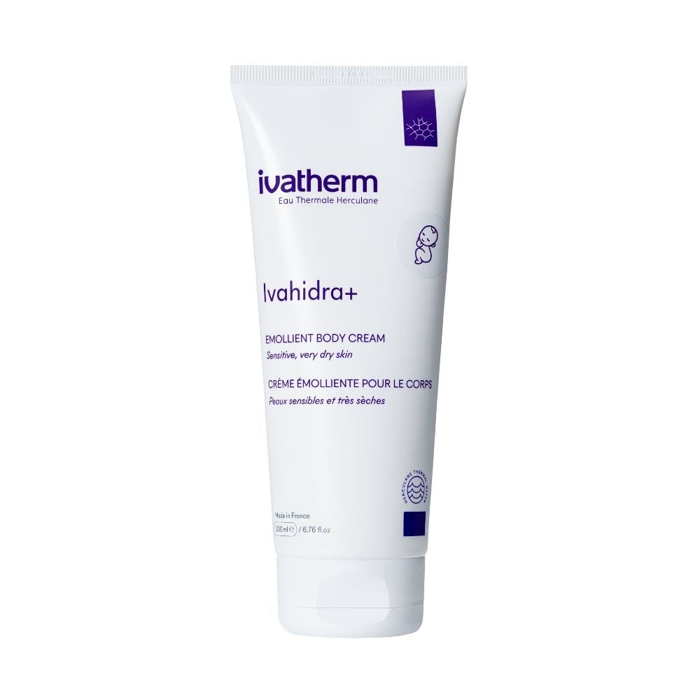 ivatherm Ivahidra+ Emollient Body Cream – ٢٠٠ml / كريم ترطيب الجسم من ايفاثيرم – ٢٠٠ مل‏