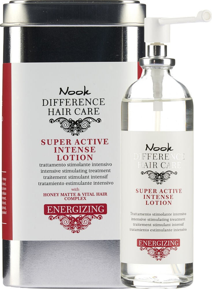 Nook Difference Hair Care Super Active Intense Lotion، وهو علاج مكثف مضاد لتساقط الشعر.