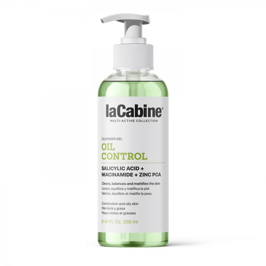 LaCabine Oil Control Facial Cleansing Gel، وهو جل منظف للوجه مصمم خصيصاً للعناية بالبشرة الدهنية والمختلطة