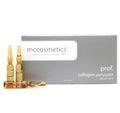 Prof. Collagen Pyruvate من العلامة التجارية mccosmetics NY، وهي عبارة عن أمبولات مخصصة لعلاجات العناية الاحترافية بالبشرة وتحسين مرونتها.