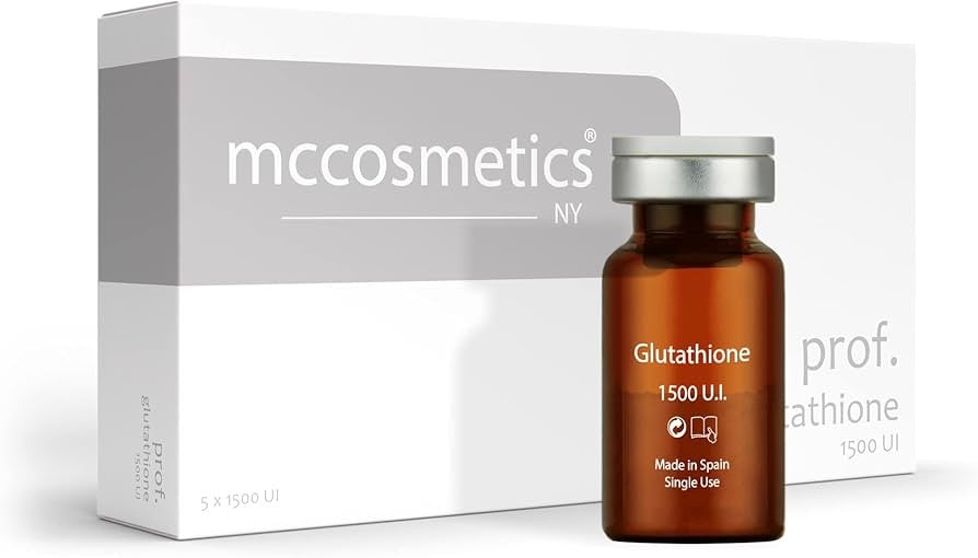 Prof. Glutathione GSH من العلامة التجارية الإسبانية MCCosmetics NY. يُعد من المنتجات التجميلية ذات الدرجة الطبية المصممة للعناية الاحترافية بالبشرة.
