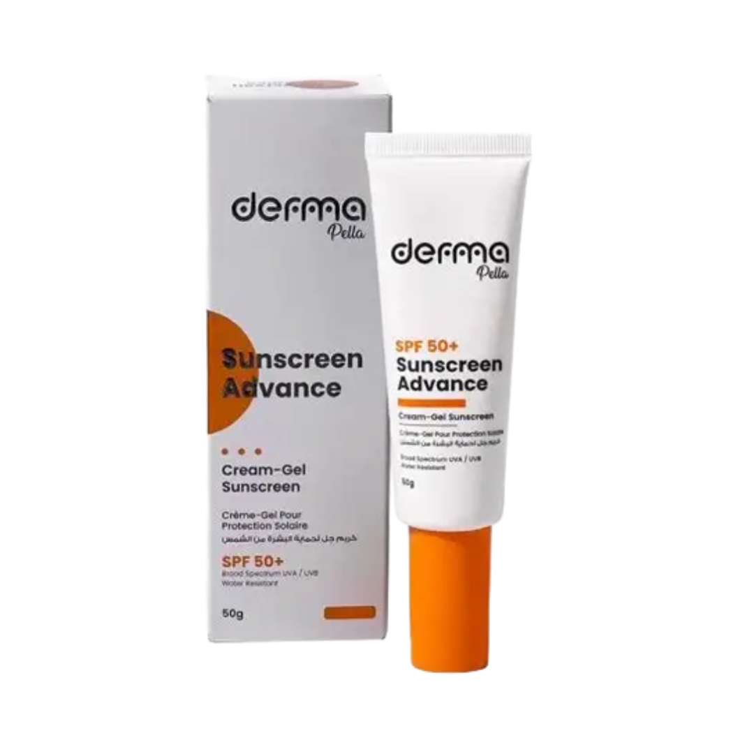 derma Pella Sunscreen Advance Cream-Gel - 50g | ديرما بيلا كريم جل واقي شمسي - 50 غرام