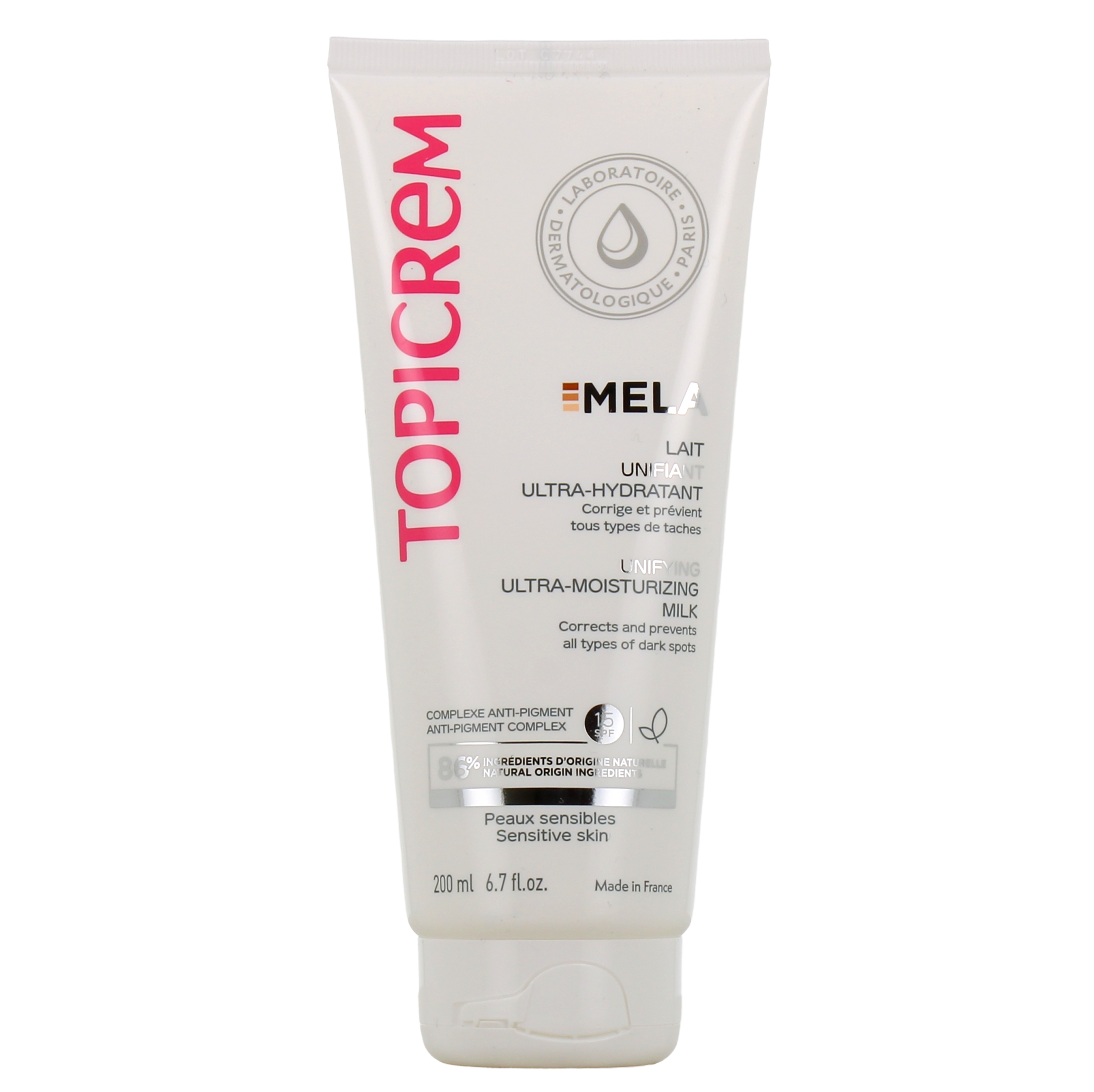 TOPICREM Mela Ultra-Moisturizing Milk - 200ml | توبيكريم حليب مرطب للجسم و مضاد للتصبغات - 200 مل