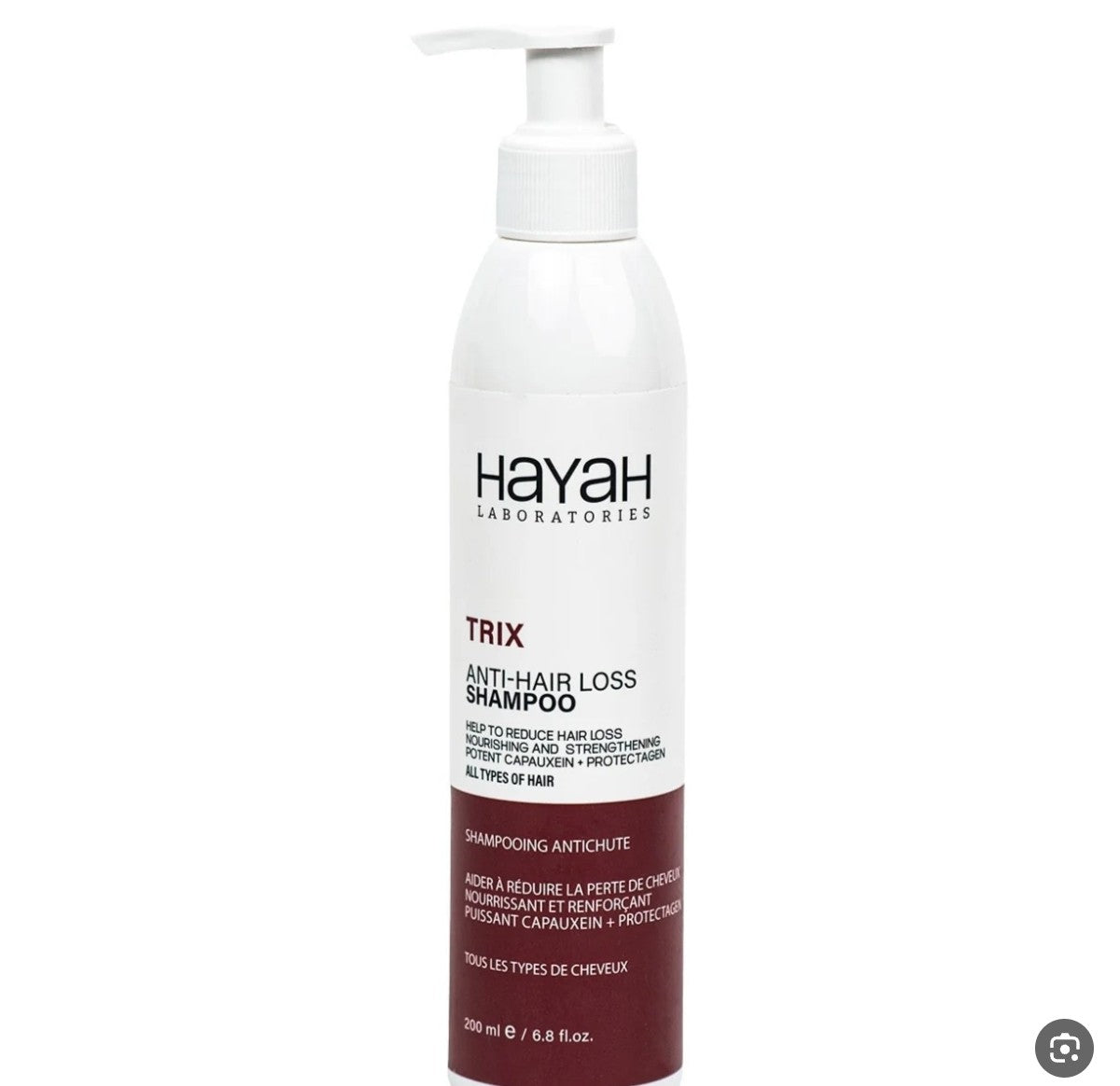 شامبو تريكس الطبي المضاد لتساقط الشعر (Hayah Trix Anti-Hair Loss Shampoo) بعبوة حجمها 200 مل