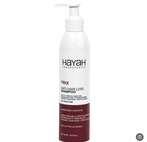 شامبو تريكس الطبي المضاد لتساقط الشعر (Hayah Trix Anti-Hair Loss Shampoo) بعبوة حجمها 200 مل