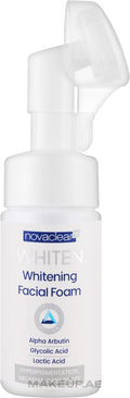 رغوة نوفاكلير المبيضة والمنظفة للوجه (Novaclear Whiten Whitening Facial Foam) بحجم 100 مل.