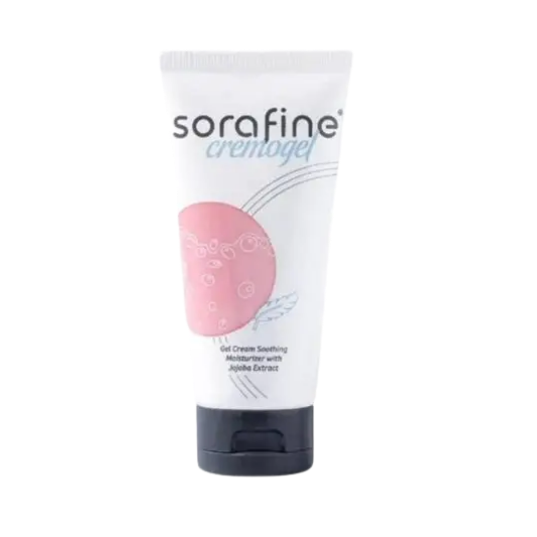 derma Pella Sorafine Cremogel Gel Cream Soothing Moisturizer With Jojoba Extract - 75g | ديرما بيلا جل مرطب للبشرة الدهنية - 75 غرام