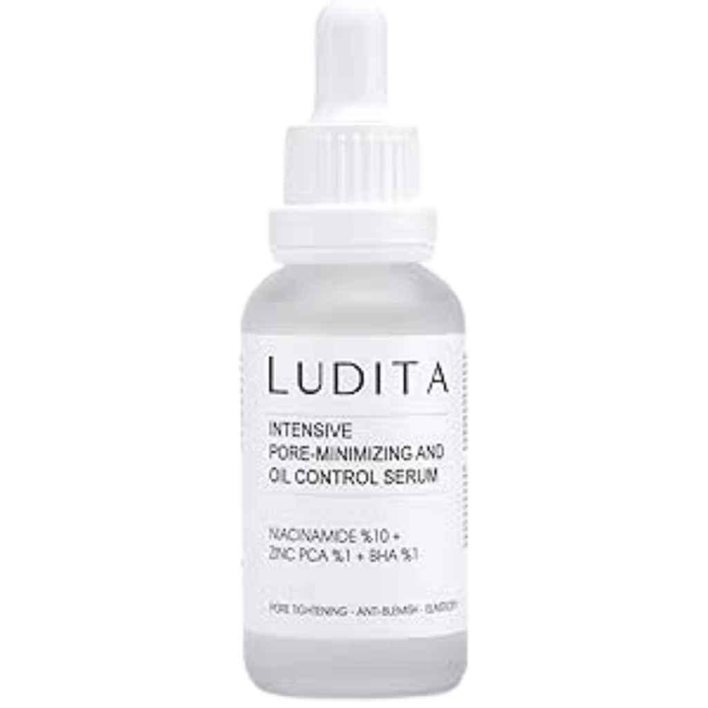 LUDITA Intensive Pore-Minizinig And Oil Control Serum - 30ml | لوديتا سيروم لتصغير المسام والتحكم بالإفرازات الدهنية - 30 مل