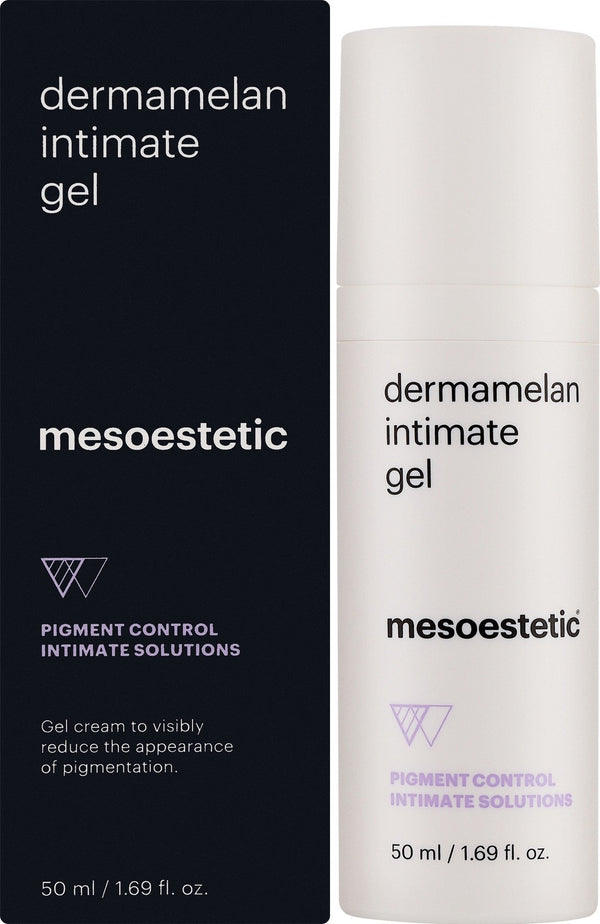 Mesoestetic Dermamelan Intimate Gel، وهو مصمم خصيصًا لتفتيح وتقليل التصبغات في المناطق الحساسة.