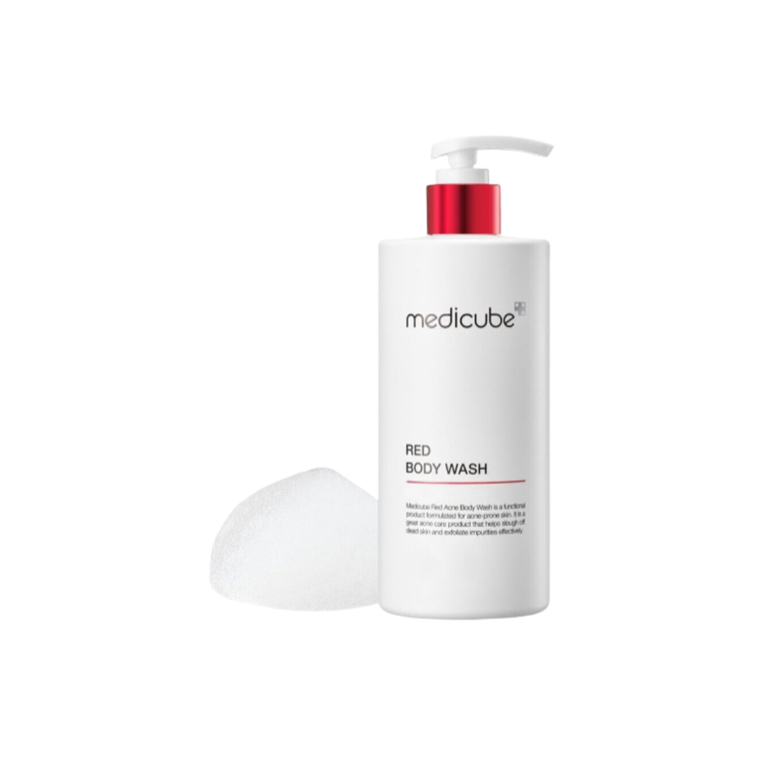 Medicube RED ACNE BODY WASH 2.0 - 400g | ميدي كيوب غسول للجسم ضد حب الشباب - ٤٠٠ غرام