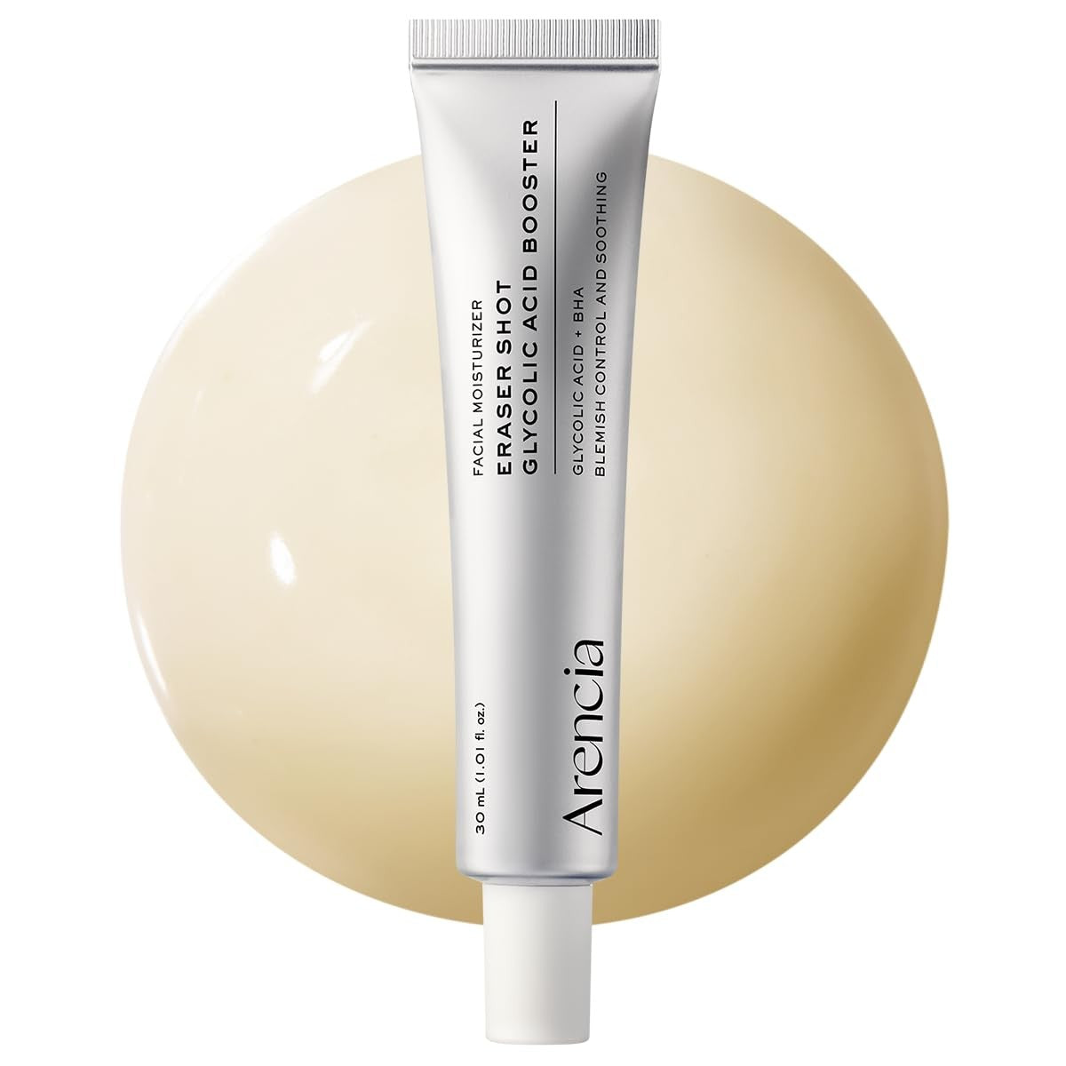 Arencia Eraser Shot Glycolic Acid Booster، وهو سيروم ومعزز تقشير كوري مصمم لتنقية المسام وتحسين ملمس البشرة