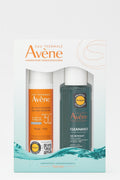 Avene Sunblock Fluid Spf50+ - 50ml Cleanance gel - 100ml |افين مجموعة واقي الشمس - 50 مل و غسول للوجه - 100 مل