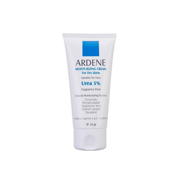ARDENE MOISTURIZING CREAM FOR DRY AND VERY DRY SKIN UREA ٥% – ٥٠G | اردن كريم مرطب للبشرة الجافة و الجافة جدا باليوريا ٥% – ٥٠ مل