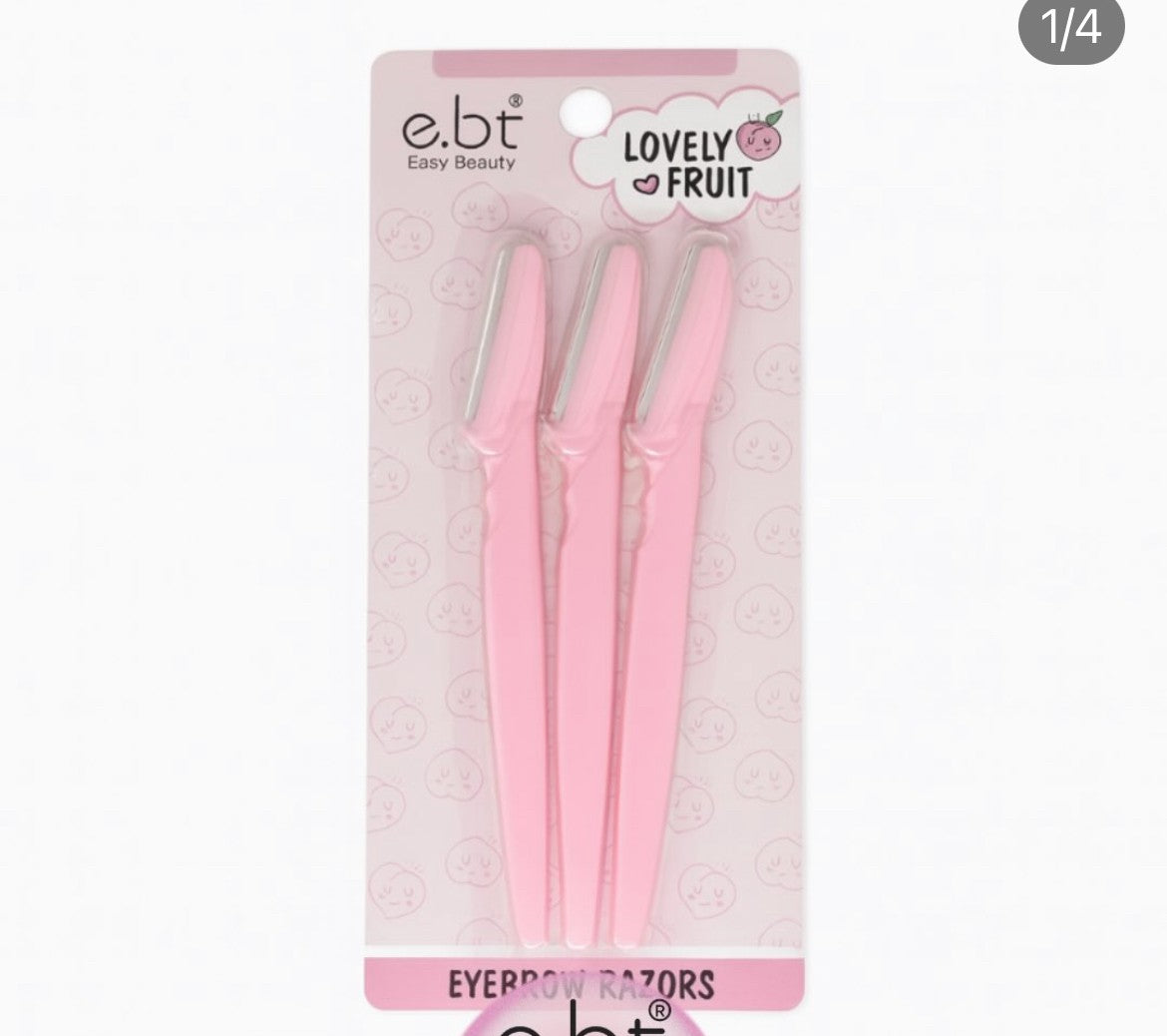 مجموعة شفرات حلاقة وتحديد الحواجب والوجه من الماركة التجارية e.bt (Easy Beauty)، وتأتي العبوة تحت اسم الإصدار "Lovely Fruit