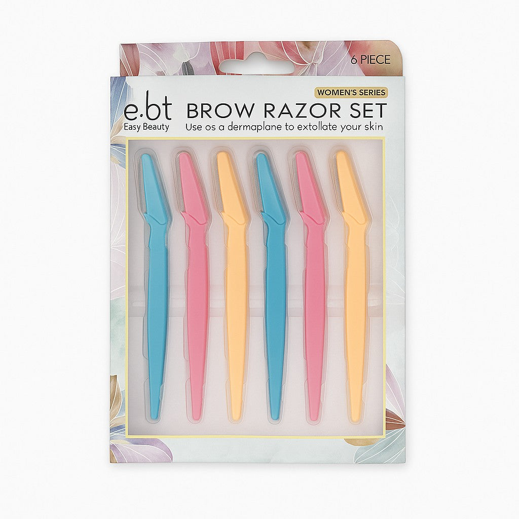 مجموعة شفرات حلاقة الحواجب والوجه (Brow Razor Set) من ماركة e.bt (Easy Beauty)