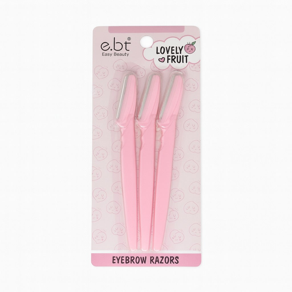 مجموعة شفرات حلاقة وتحديد الحواجب والوجه من الماركة التجارية e.bt (Easy Beauty)، وتأتي العبوة تحت اسم الإصدار "Lovely Fruit