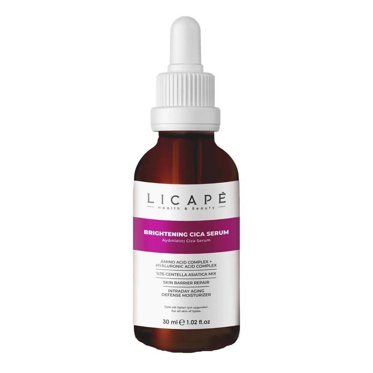 Licape 76% Centella Asiatica Brightening Cica Serum هو مستحضر تركي مخصص للعناية بالبشرة
