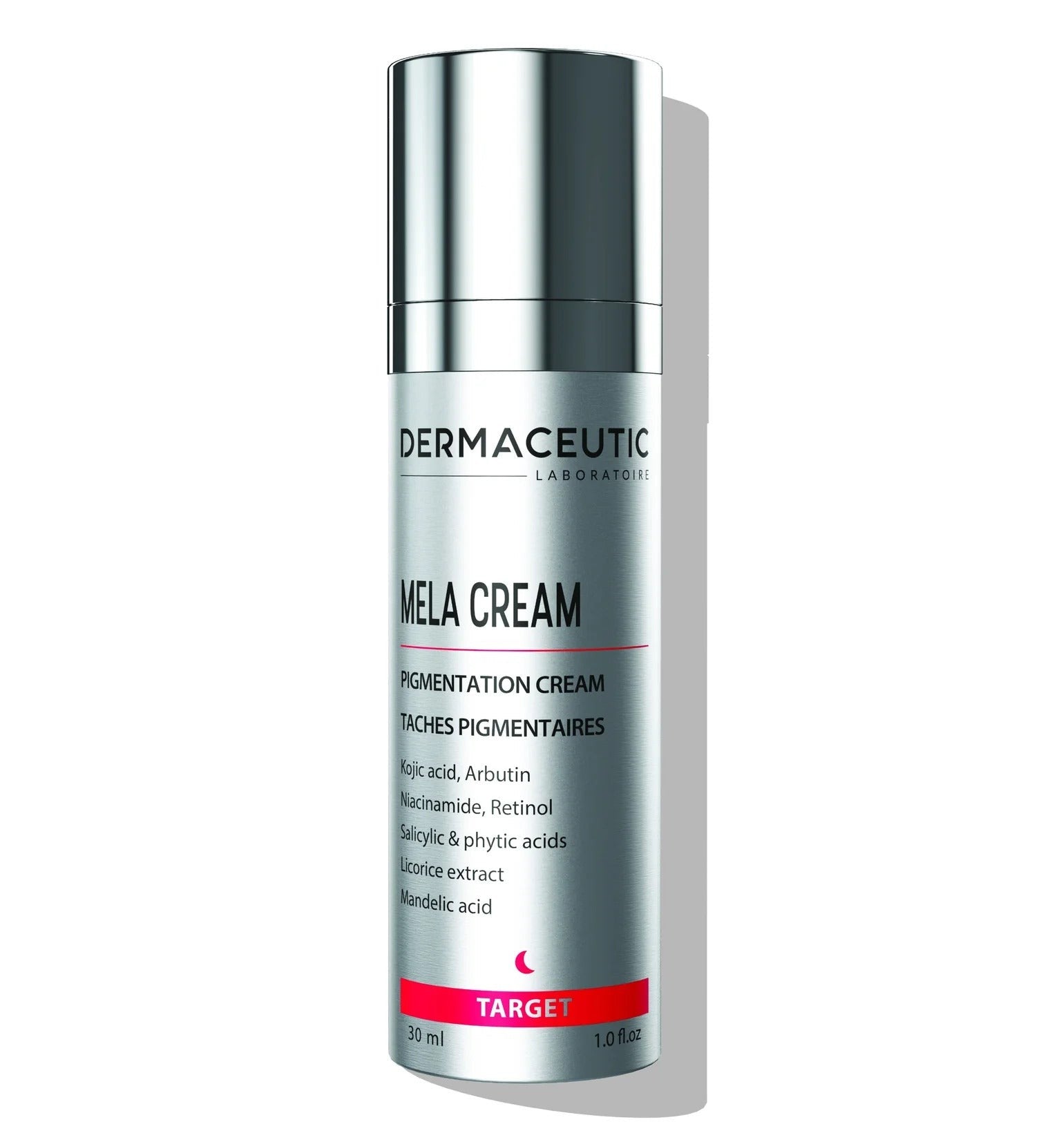 Dermaceutic Mela Cream، وهو كريم مخصص لعلاج التصبغات الجلدية