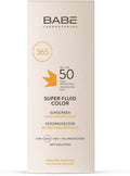 واقي شمس ملون للوجه (BABE Super Fluid Color Sunscreen SPF 50) من مختبرات BABE Laboratorios الإسبانية