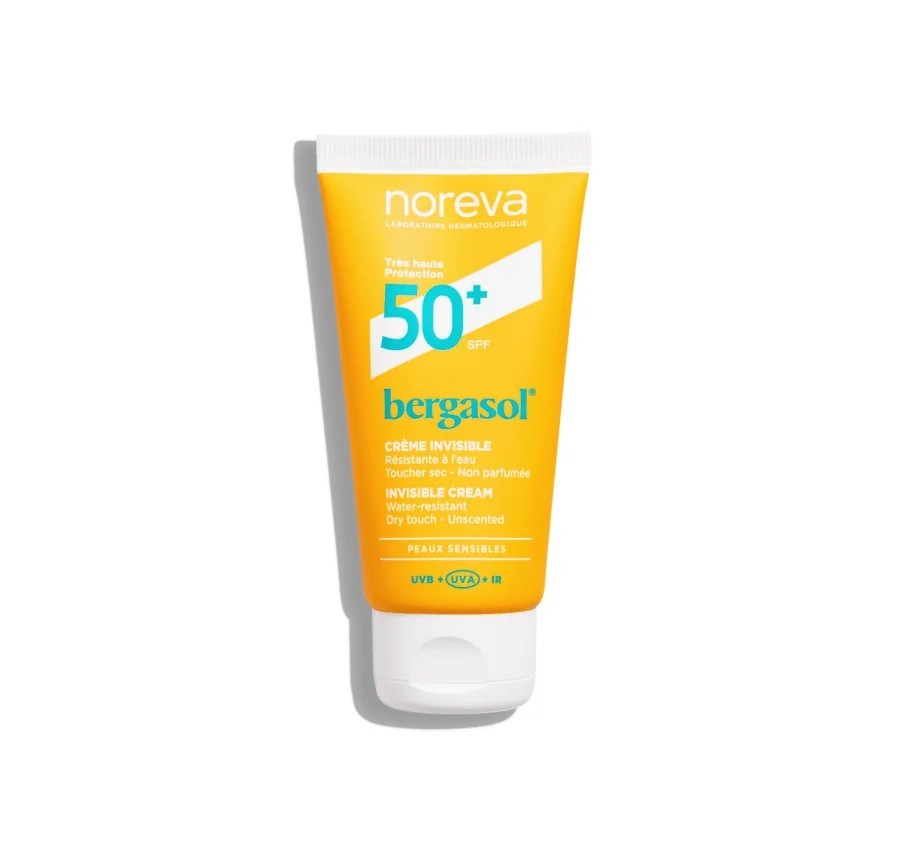 NOREVA BERGASOL Invisible Sun Cream SPF50+ 50ml نوريفا واقي شمس مرطب للبشرة