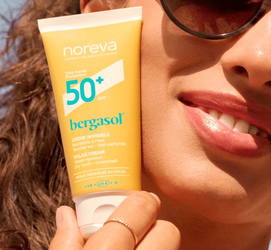 NOREVA BERGASOL Invisible Sun Cream SPF50+ 50ml نوريفا واقي شمس مرطب للبشرة