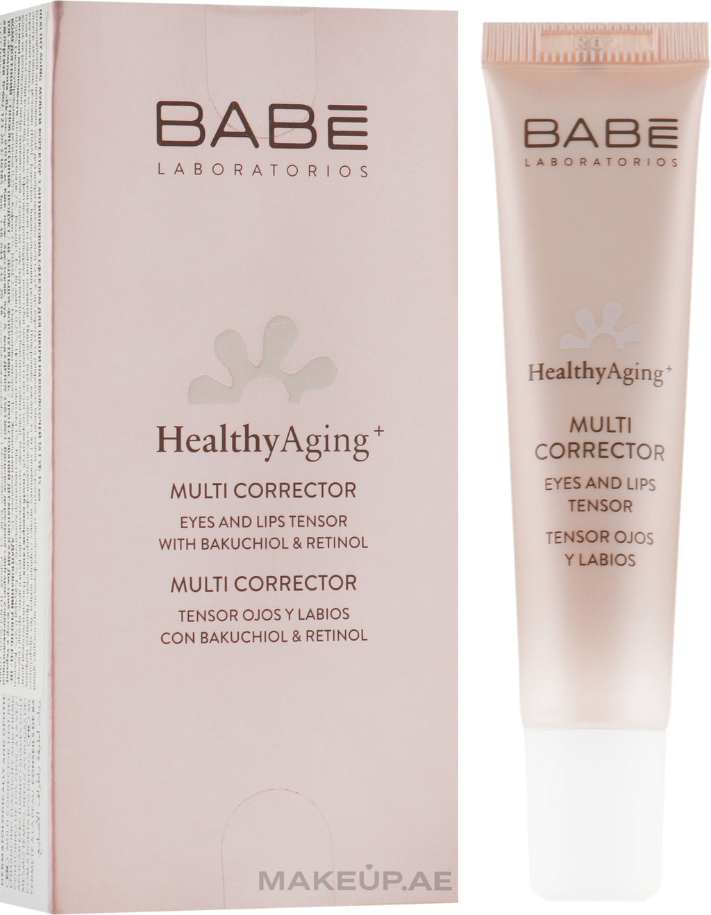 BABE Laboratorios Healthy Aging+ Multi Corrector Eyes and Lips Tensor. هو كريم مخصص لشدّ ومكافحة علامات التقدم في السن