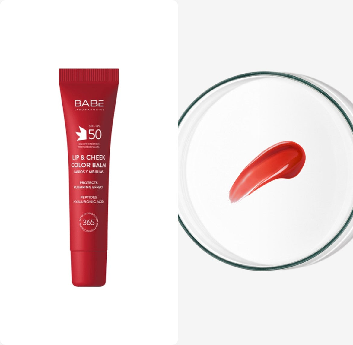 BABE LIP & CHEEK COLOR BALM SPF 50 - 20ml | بابيه مرطب ملون للشفاه والخدود مع حماية SPF 50 – 20 مل