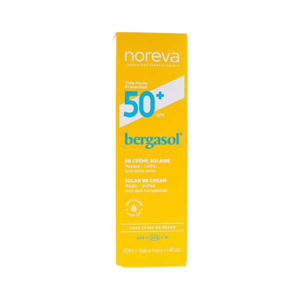 NOREVA Bergasol BB Crème solaire SPF50+ - 40ml | نوريفا بيرغاسول بي بي كريم واقي شمس SPF50+ – 40 مل