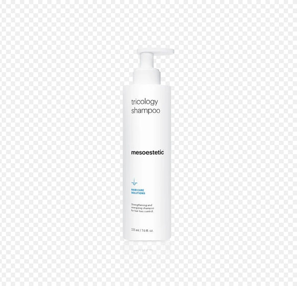 شامبو تريكولوجي (Tricology Shampoo) من ماركة ميزوستيتيك (Mesoestetic)، وهو شامبو مخصص لمكافحة تساقط الشعر وتقوية الفروة.