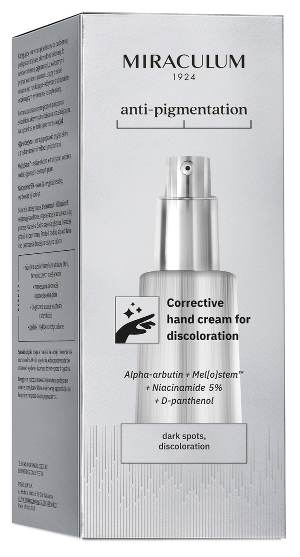 كريم اليدين التصحيحي للتصبغات من ماركة Miraculum البولندية (Miraculum Anti-Pigmentation Corrective Hand Cream for Discoloration