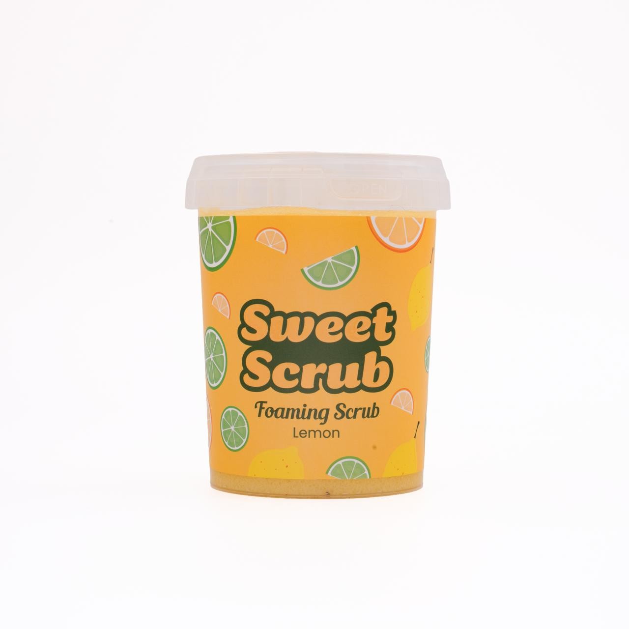 SWEET SCRUB FOAMING SCRUB LEMON BODY SCRUB سكراب رغوي مقشر للجسم