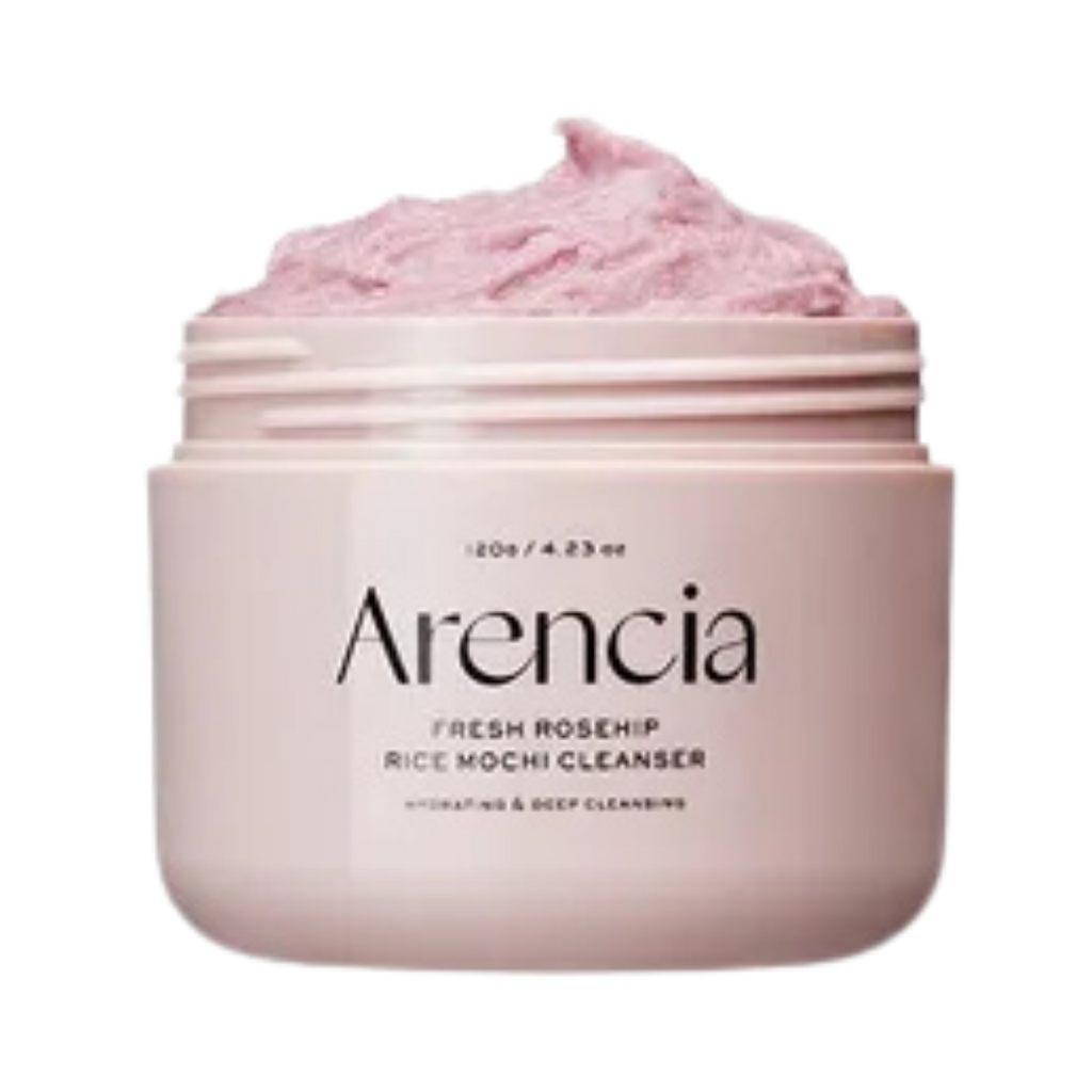 Arencia Fresh Rosehip Rice Mochi Cleanser - 120g | ارنيسيا غسول للوجه بمستخلص ثمرة الورد - 20 غرام