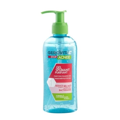 هو Gerovital Stop Acnee Purifying Foaming Gel (جيروفيتال جل رغوي منقّي للبشرة).