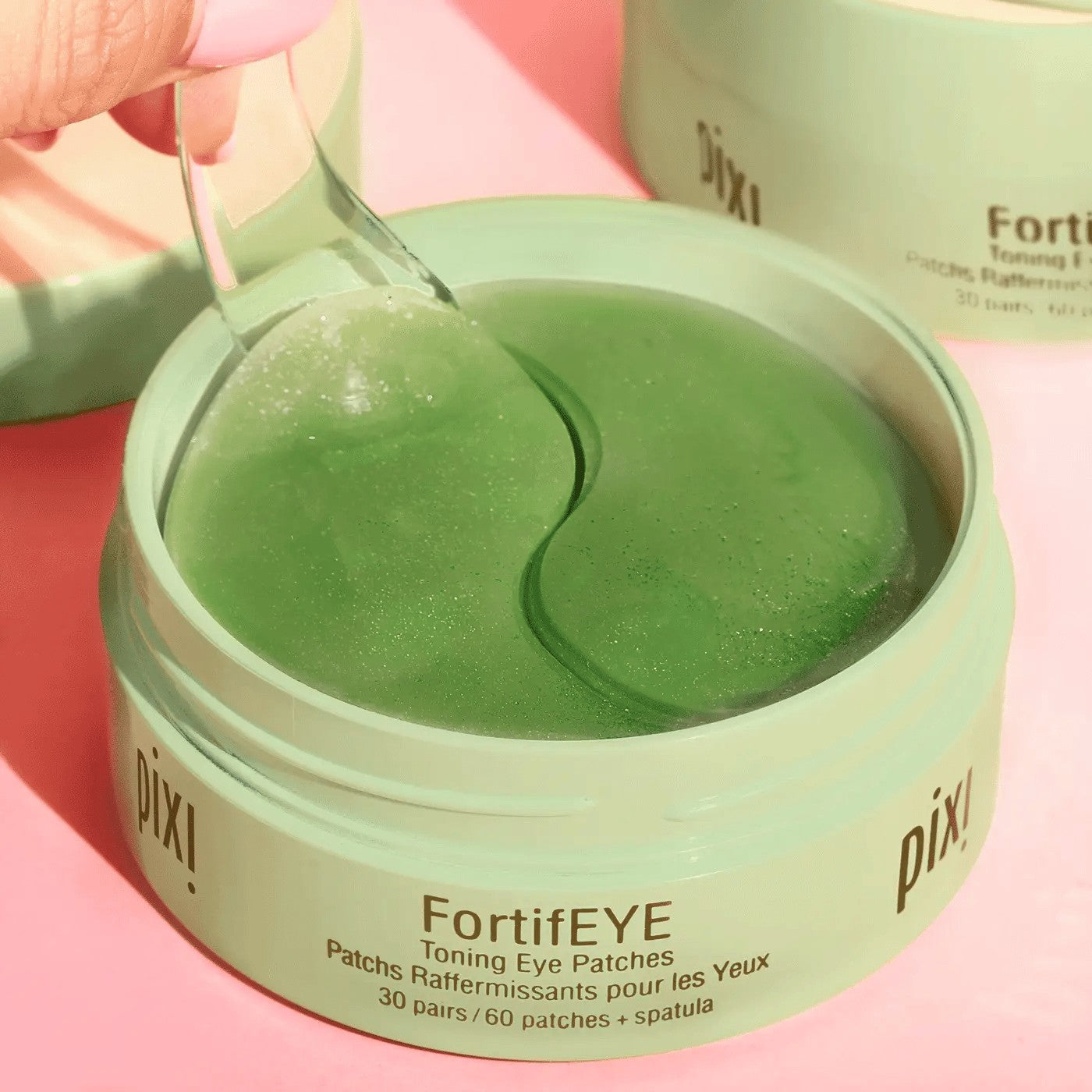 Pixi FortifEye Acacia Collagen & Peptides Toning Eye Patches - 60pads | بيكسي ماسك لمنطقة تحت العين بالكولاجين والببتدات - 60 قطعة