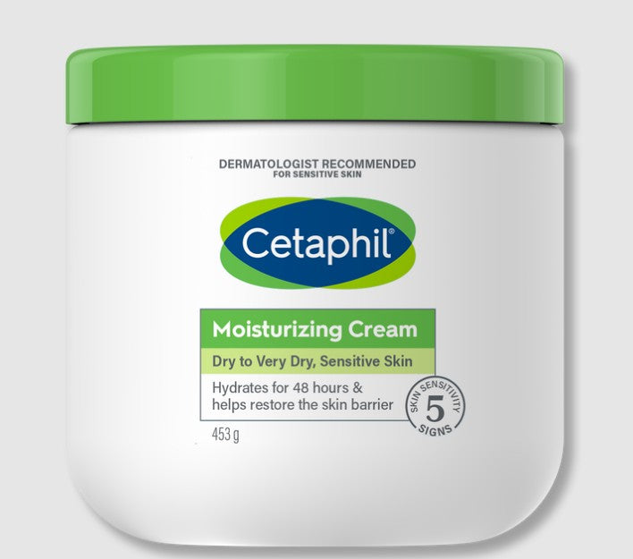 Cetaphil Moisturizing Cream Body For Very Dry Sensitive Skin - 453g | سيتافيل كريم مرطب للجسم للبشرة الجافة والحساسة للغاية - 453 غرام