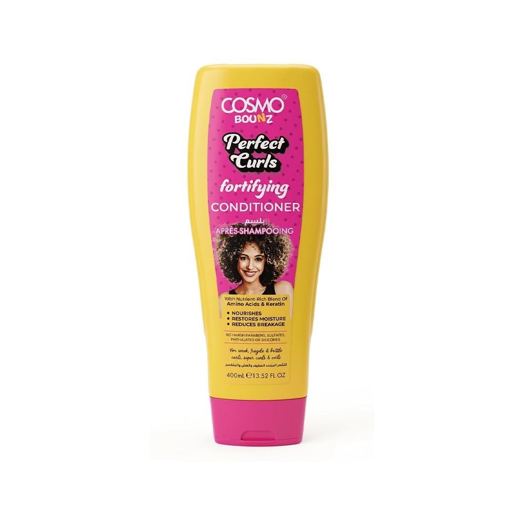 كوزمو باونز بكج الشامبو والبلسم لتقوية الشعر الكيرلي | Cosmo Bounz Perfect Curls Fortifying Shampoo & Conditioner
