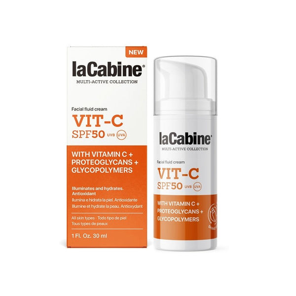 laCabine Vitamin C SPF50 Fluid Cream – 50ml | لا كابين كريم فلويد فيتامين C مع حماية SPF50 – 50 مل