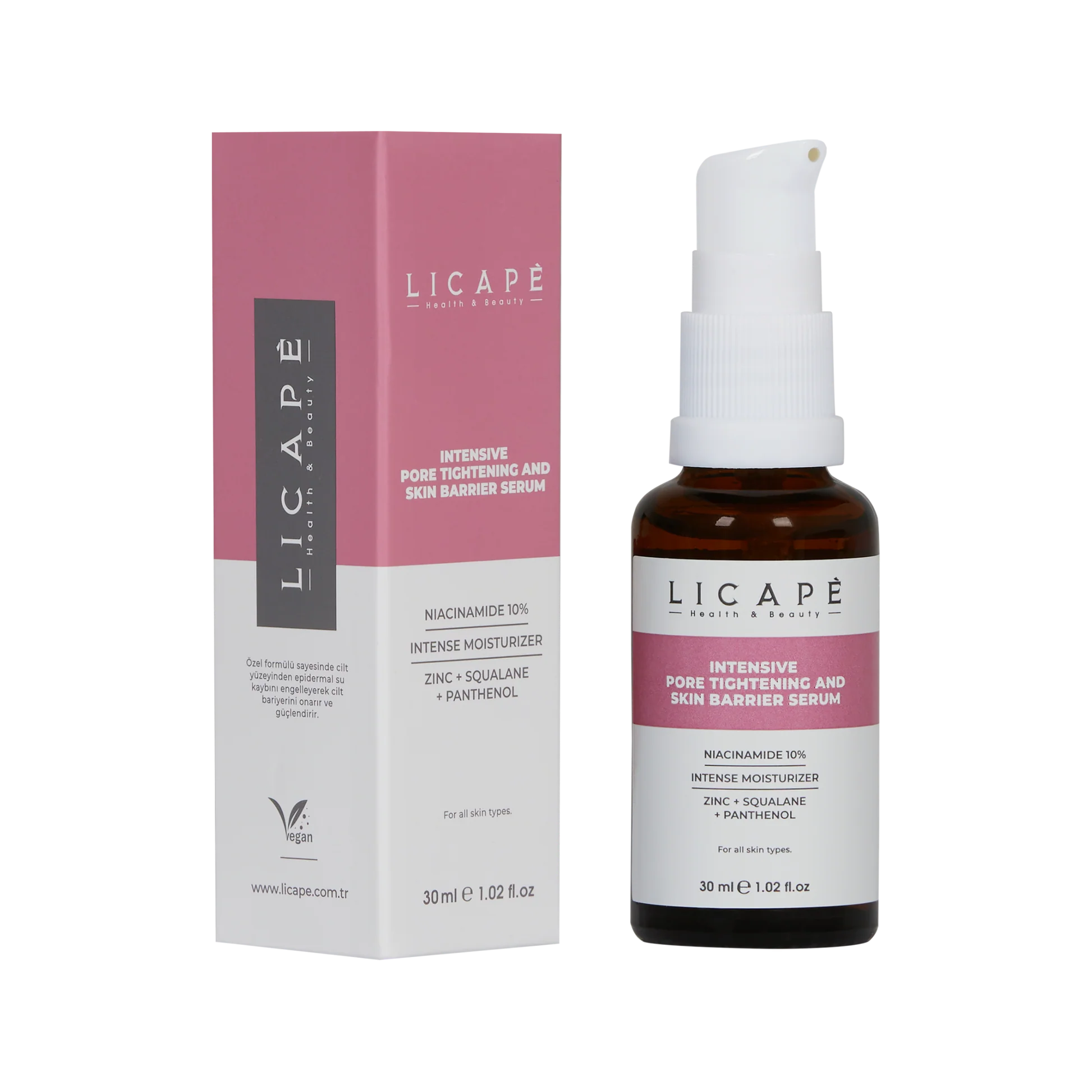 Licape Intensive Pore Tightening And Skin Barrier Serum - 30ml | ليكابي سيروم تقليص المسام و ترميم حاجز البشرة- 30مل