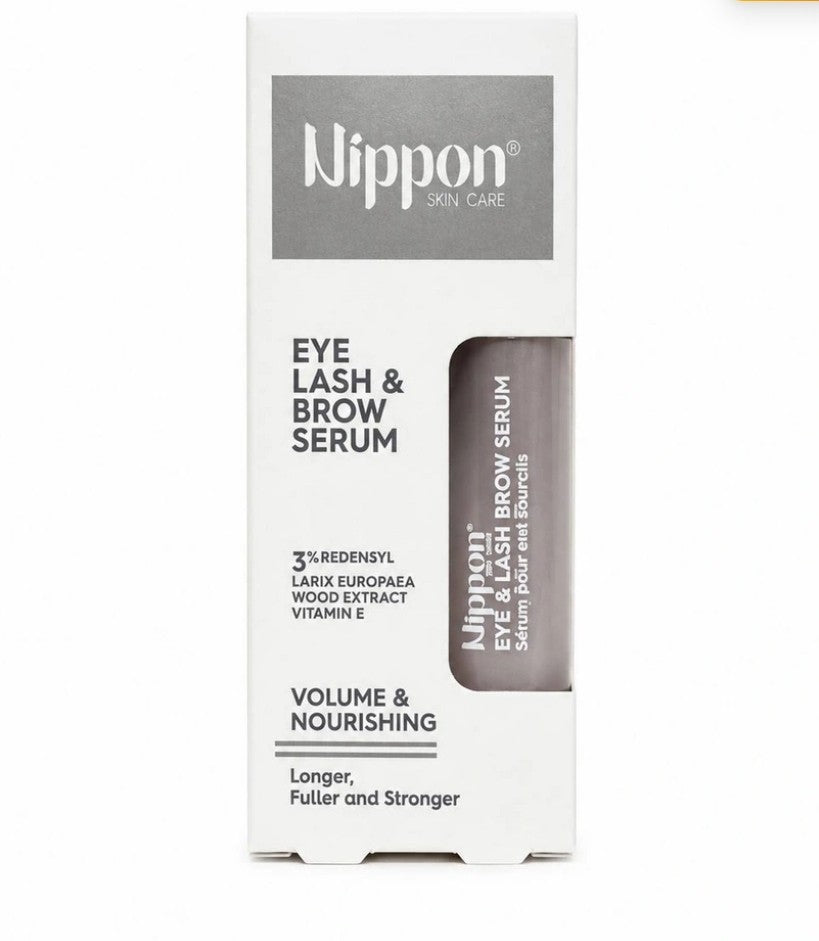 سيروم تكثيف وتغذية الرموش والحواجب بخلاصة ريدنسيل وفيتامين E من نيبون | Nippon Eye Lash & Brow Serum