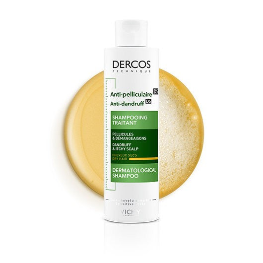 Vichy Dercos Anti-Dandruff Shampoo for Dry Hair - 200ml | فيشي ديركوس شامبو علاجي للقشرة للشعر الجاف - 200 مل