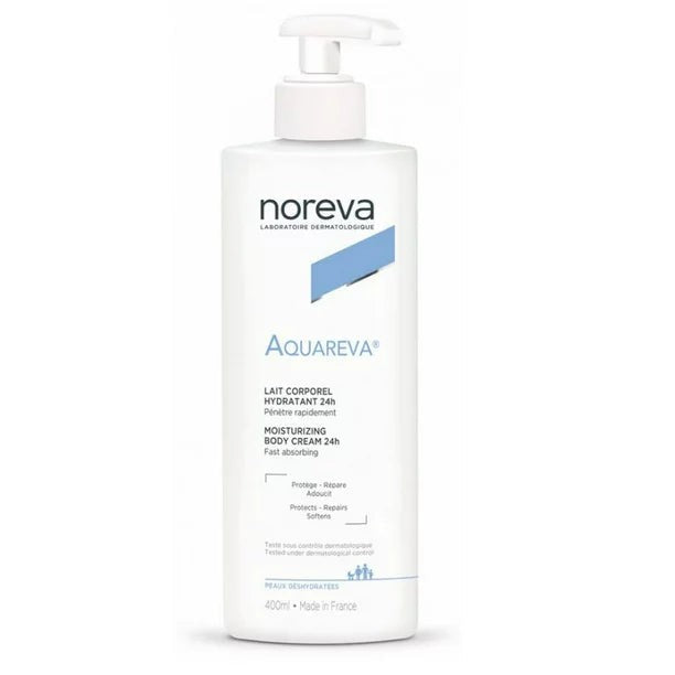 Noreva Aquareva 24H Moisturizing Body Cream 400ml كريم مرطب للجسم