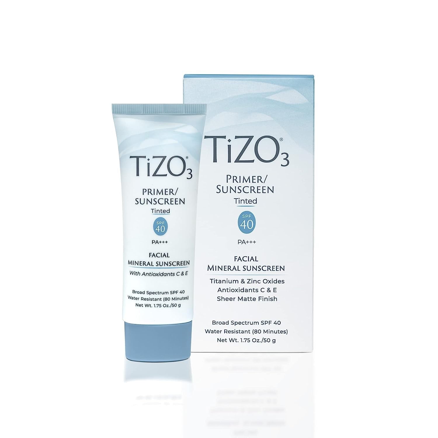 TIZO2 Primer/Sunscreen Non-Tinted SPF 40 – 50g | تايزو برايمر وواقي شمس غير ملون SPF 40 – 50
