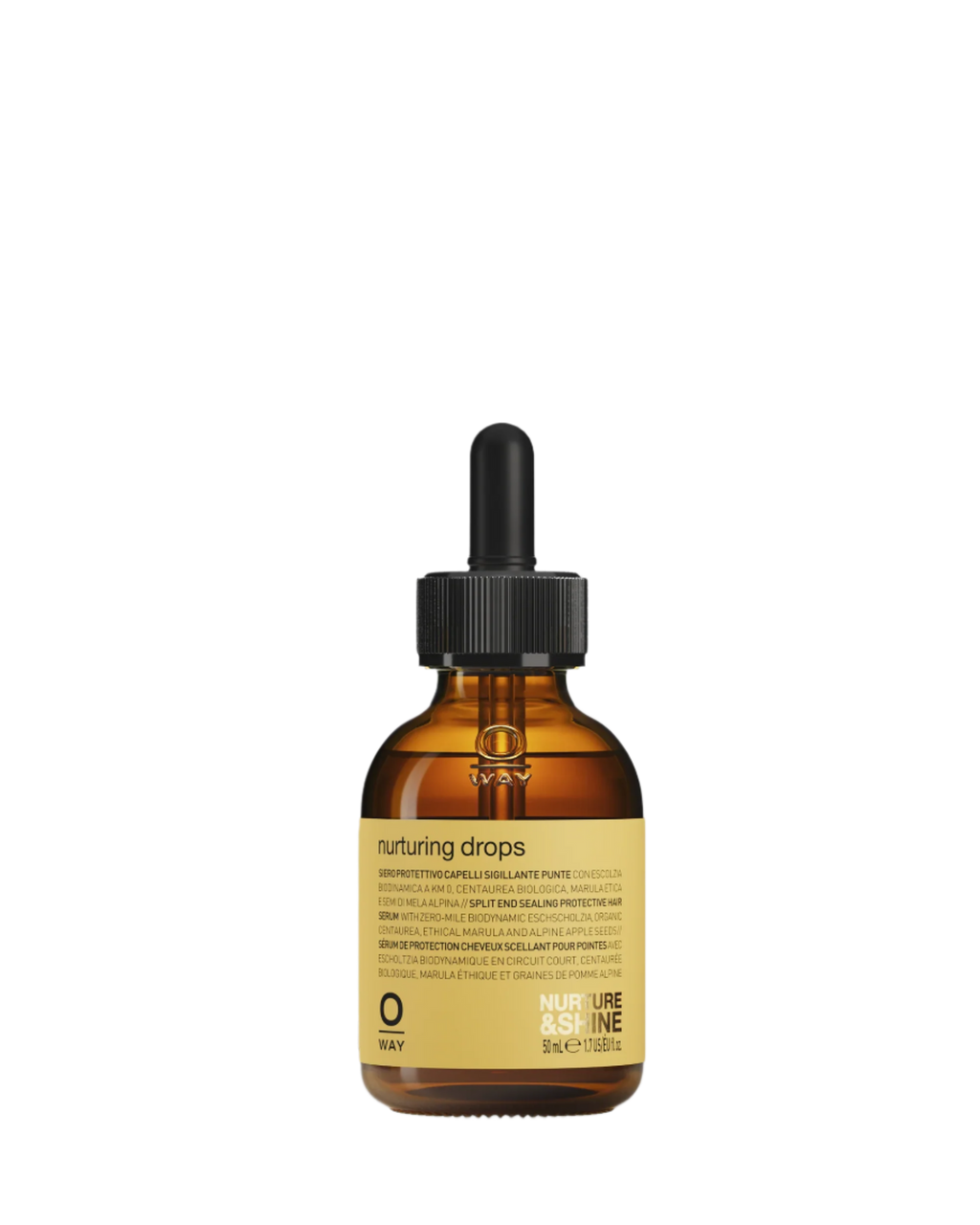 Oway Nurturing Drops – 50ml | أواي سيروم زيتي مغذي ومرمم لأطراف الشعر الجاف والمتضرر – 50 مل
