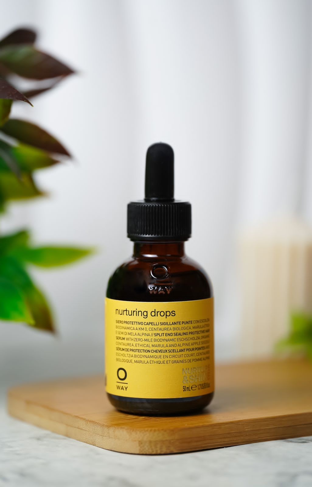 Oway Nurturing Drops – 50ml | أواي سيروم زيتي مغذي ومرمم لأطراف الشعر الجاف والمتضرر – 50 مل