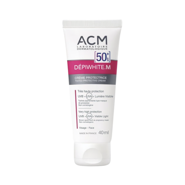 ACM Laboratoires Dépiwhite.M Protective Cream SPF50+ – 40ml | اي سي ام واقي شمس عالي الحماية للتصبغات والكلف SPF50+ – ٤٠ مل